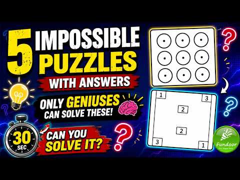 5 Puzzles to Challenge Your Brain | 5 Impossible Puzzles with Answers | Mind-Blowing Genius Puzzles