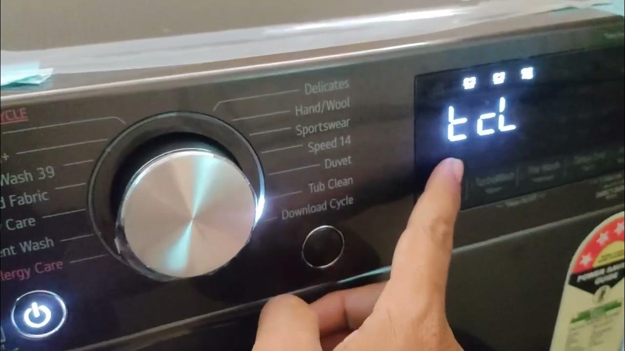 lg front load washing machine tub clean activation YouTube