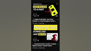 💥 External Geometry From Another Body - FreeCAD ShapeBinder - FreeCAD External Geometry | #Shorts