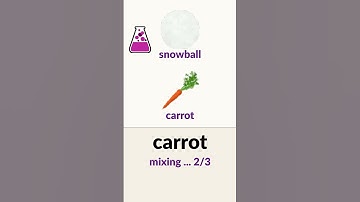 How to use the CARROT in Little Alchemy