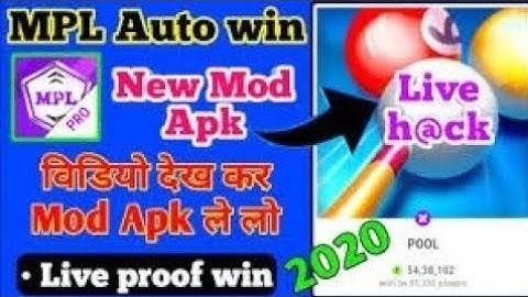 MPL Auto win Mod Apk 2020 | New Mod pool game win | MPL pool Auto win