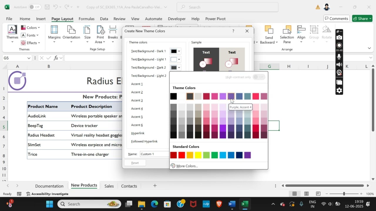 Shelly Cashman Excel 365 | Module 11: SAM Project A | Radius Electronics 