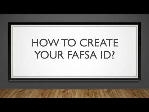 How To Create Your FAFSA ID? - Dr. Kevin Ammons