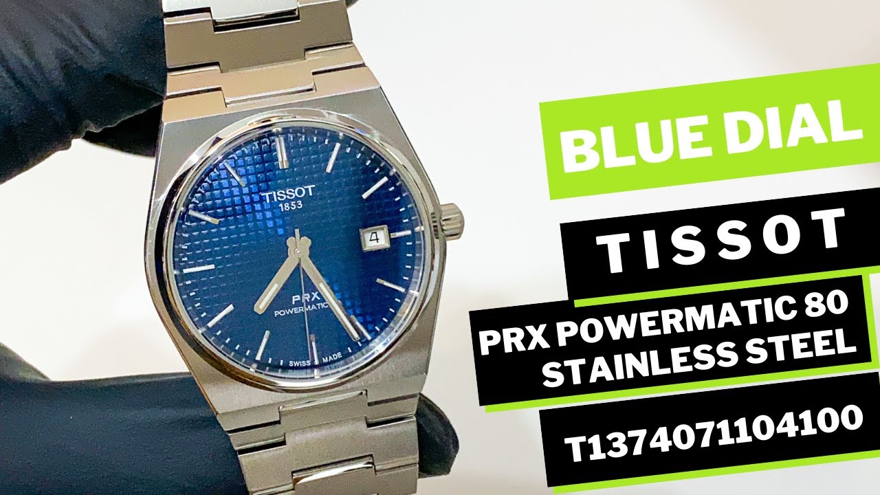 TISSOT PRX POWERMATIC 80 BLUE DIAL T1374071104100