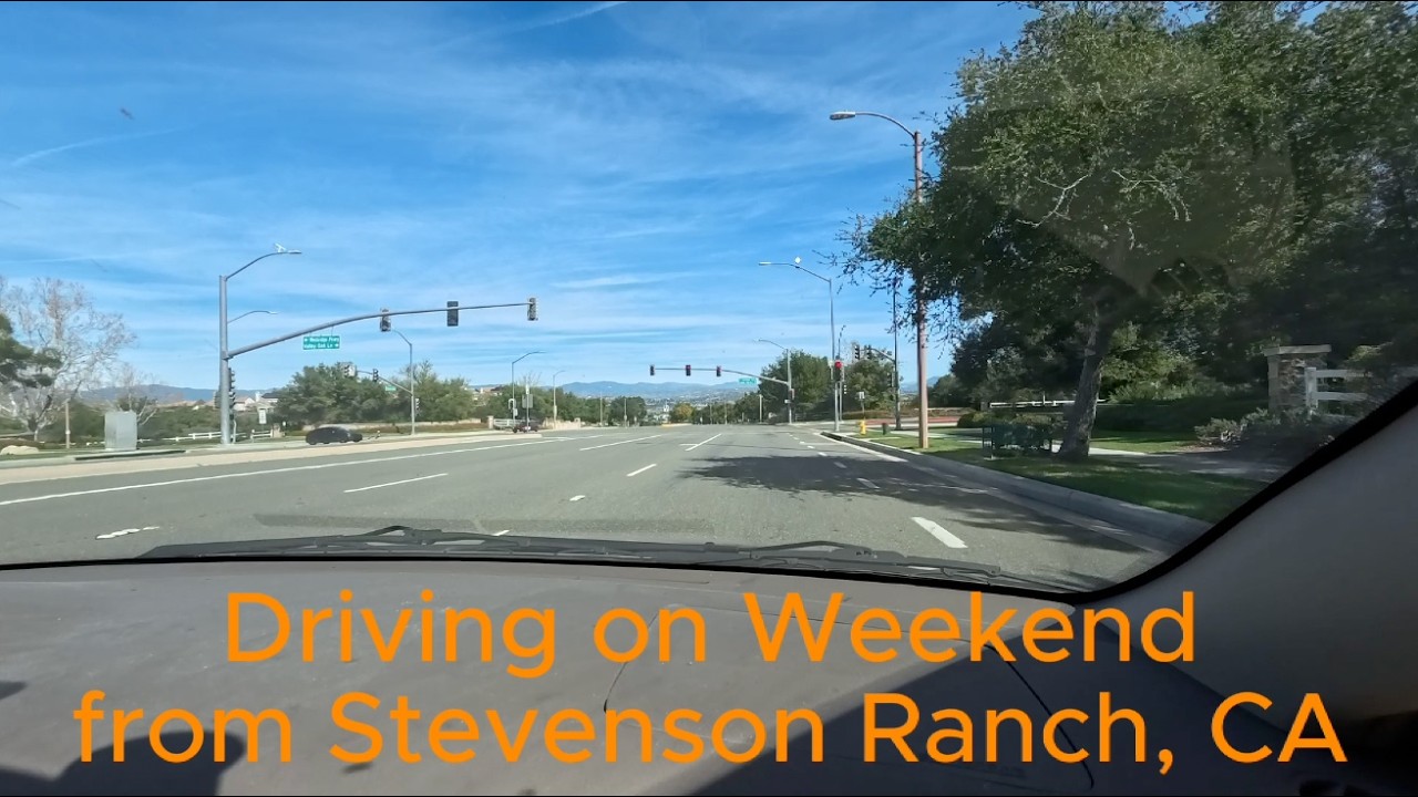 Driving on the weekend from Stevenson Ranch to Glendale (Scholl Canyon Golf Course) with music