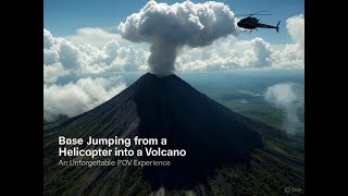Base Jumping From A Helicopter Into A Volcano - An Unforgettable Pov Experience