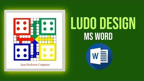 How to design ludo in ms Word | creative ludo | ludo game kese banaye | israr professor computer