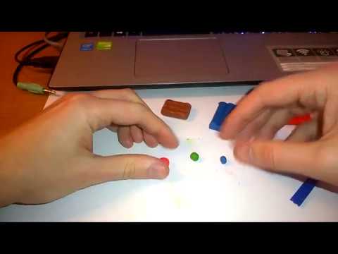 Как сделать коричневый цвет из пластилина - YouTube
