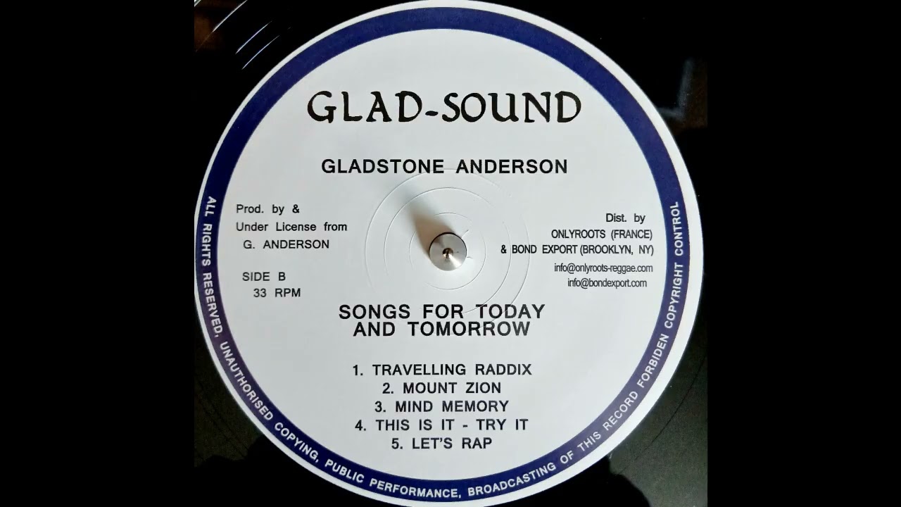 GLADSTONE ANDERSON - Mount Zion - YouTube