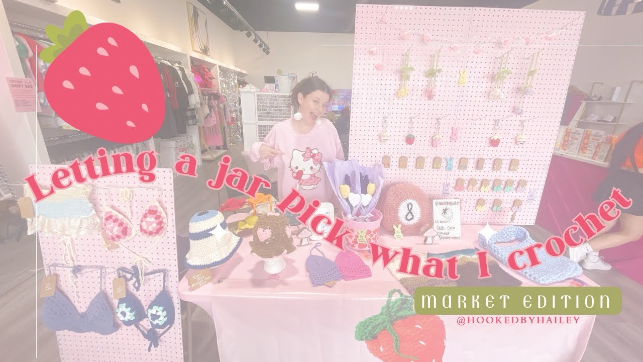 Letting a jar pick what I crochet!!! Market prep