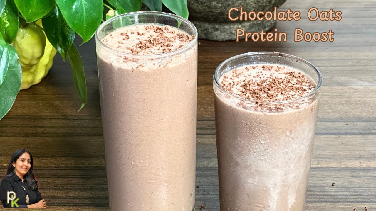Sip Your Breakfast-Chocolate Oats Protein Shake-Healthy Never Tasted This Good!