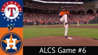 Astros VS Rangers ALCS Condensed Game 6 Highlights  10\/22\/23