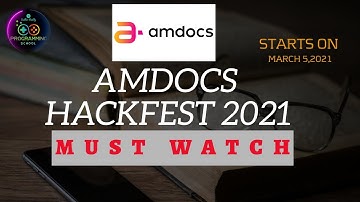 Hacker Earth AMDOCS Hack Fest 2021 Challenge