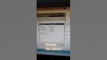 How to find Desktop mac address & ip address
