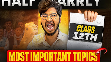 Chapter wise Important topics for class 12t physics mid term exam 2025-2026 | Munil sir