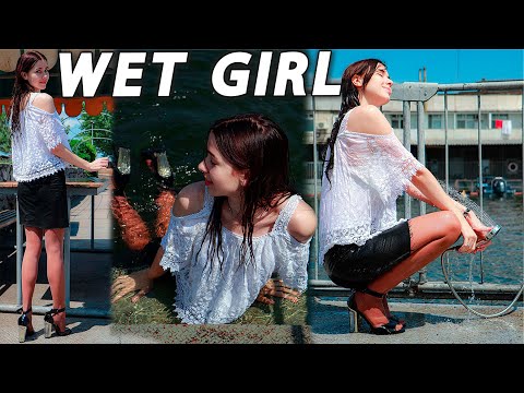 Great getting wet in a business dress | more Wetlook