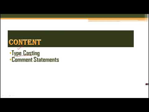 C Language || Type Casting || Comment Statements
