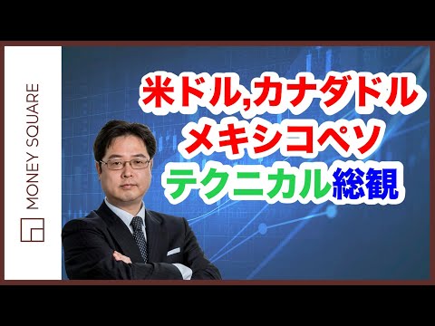 米ドル/円、カナダドル/円、メキシコペソ/円　テクニカル総観