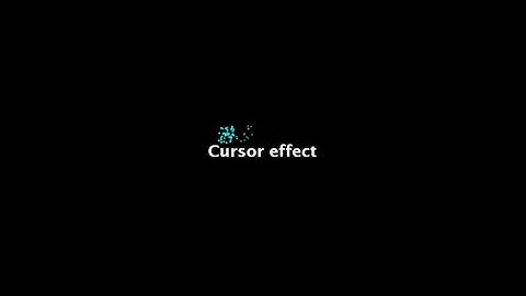Cursor Effect 💀 | HTML CSS