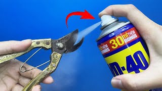 I never thought removing rust would be so easy! Great idea from WD40
