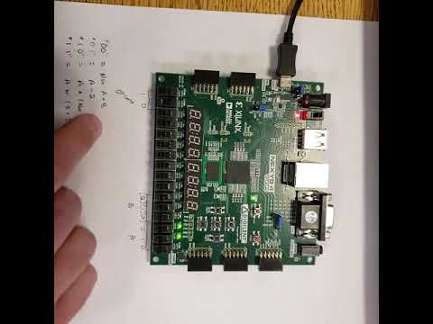Nexys 4 DDR VHDL 3 Bit ALU