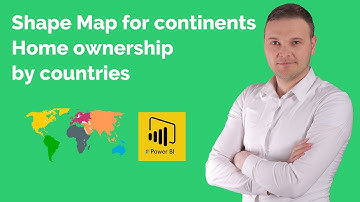 Power BI - Shape Maps - Home ownership by countries