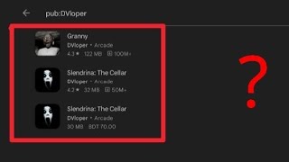 What.? Dvloper Deleted The Other Games From Playstore..