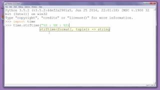 How to display time (hours minutes seconds in 24-hours and 12-hours formats) in Python