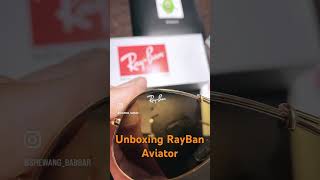 Unboxing RayBan Aviator sunglasses Men’s 0RB3129 #travel #rayban #unboxing #raybansunglasses