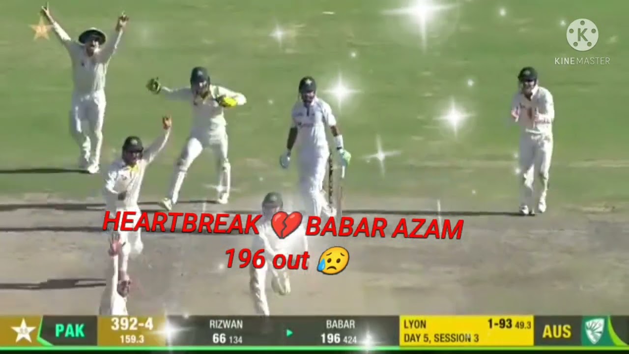 Heart break babar azam💔sad for babar azam 196runs out heart break 😭 sad for babar azam 
