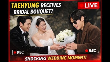 🔴Video of Kim Taehyung Receiving a Bridal Bouquet at Kim Woo Bin and Shin Min Ah