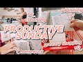 productive sunday |  plan with me, grocery haul, clean with me, homework