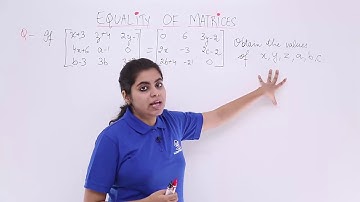 Class 12th – Equality of Matrix Problem-2 | Matrices | Tutorials Point