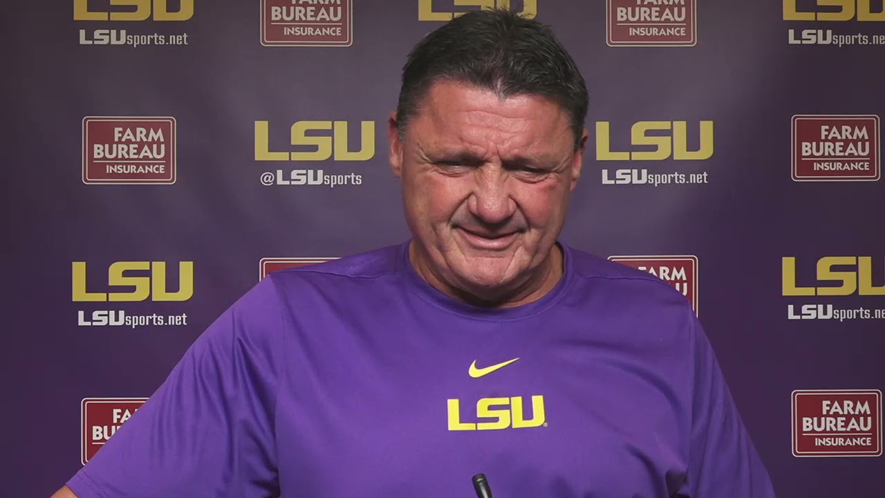 LSU RB John Emery out for the year, says Ed Orgeron: FULL press ...