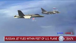 Russian jet flies within feet of U.S. military plane