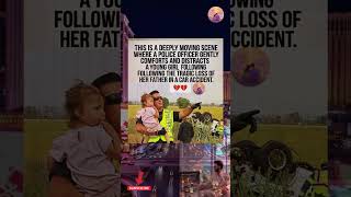 A POLICE OFFICER COMFORTS A GIRL AFTER HER FATHER’S TRAGIC LOSS ❤️#PoliceOfficer #EmotionalStory