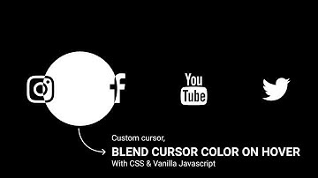 HOW TO CREATE CUSTOM CURSOR USING CSS & VANILLA JAVASCRIPT | MOUSE CURSOR EFFECT