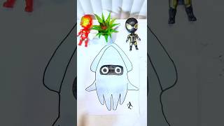 Coloring Mario's Blooper Squid! 🦑✨ #shorts #coloring #bloopers #cute #mariobros