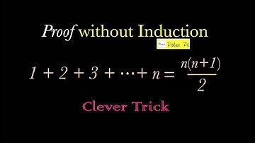Proof that 1+2+3+...+n = n(n+1)/2 (without Induction)
