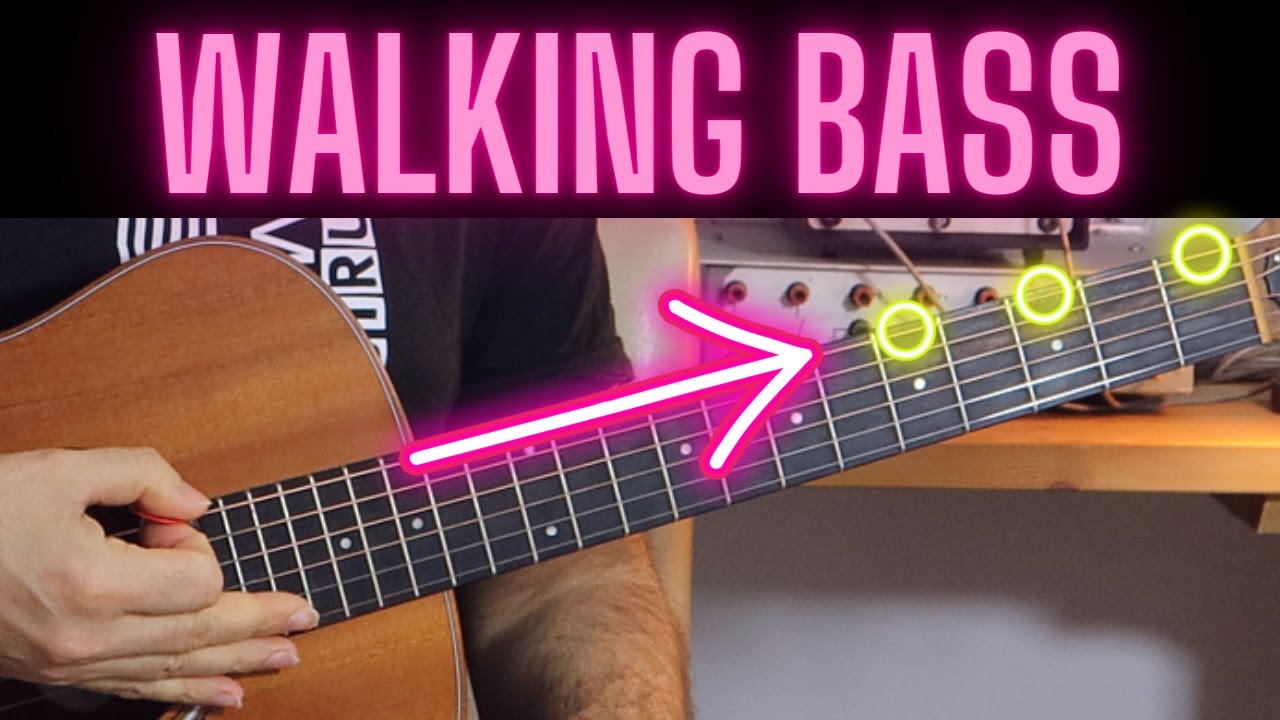 Come Suonare il Giro di Do in ''walking bass'' Chitarra Jazz per
