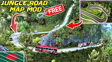Bussid Map Mod v3.7.1 | Jungle Hill Road Map Mod For Bus Simulator Indonesia | Map Mod Bussid.