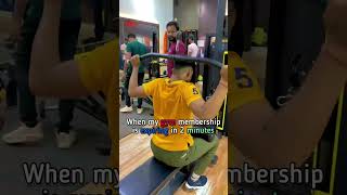 Gym, membership end ||my reaction||#shorts #youtubeshorts #youtube #subscribe #gym #tranding