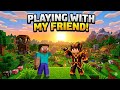 Playing with my Friend | ImM4lik #minecraft #minecraftlovers #minecraftmemes #gaming