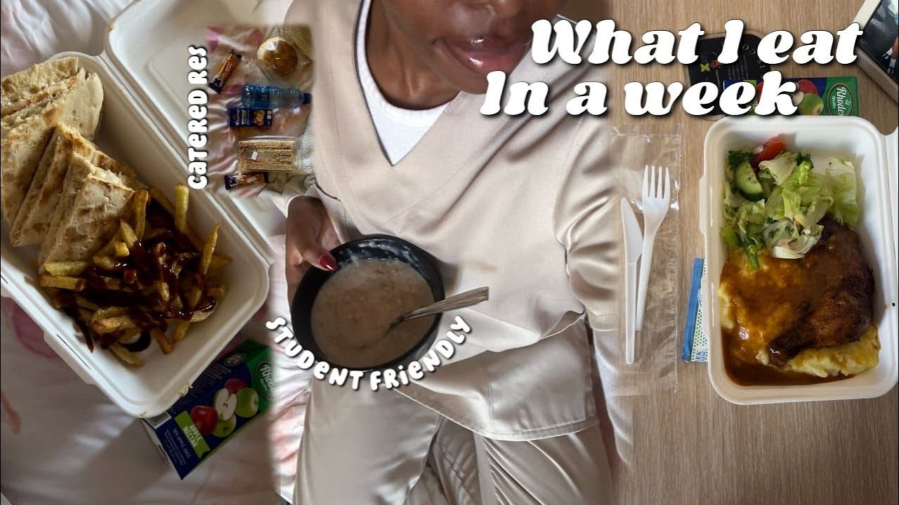 What I eat in a week + monthly reset | WITS Catered res, Dining hall food, Student friendly