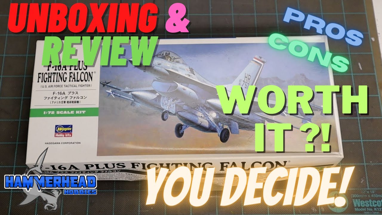 Unboxing and review - Hasegawa F-16A Plus Fighting Falcon Model
