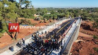CAMBYRETÁ HABILITA NUEVO PUENTE EN ESPÍRITU SANTO Y FORTALECE LA CONECTIVIDAD