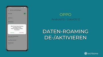 Daten-Roaming de-/aktivieren - Oppo [Android 12 - ColorOS 12]