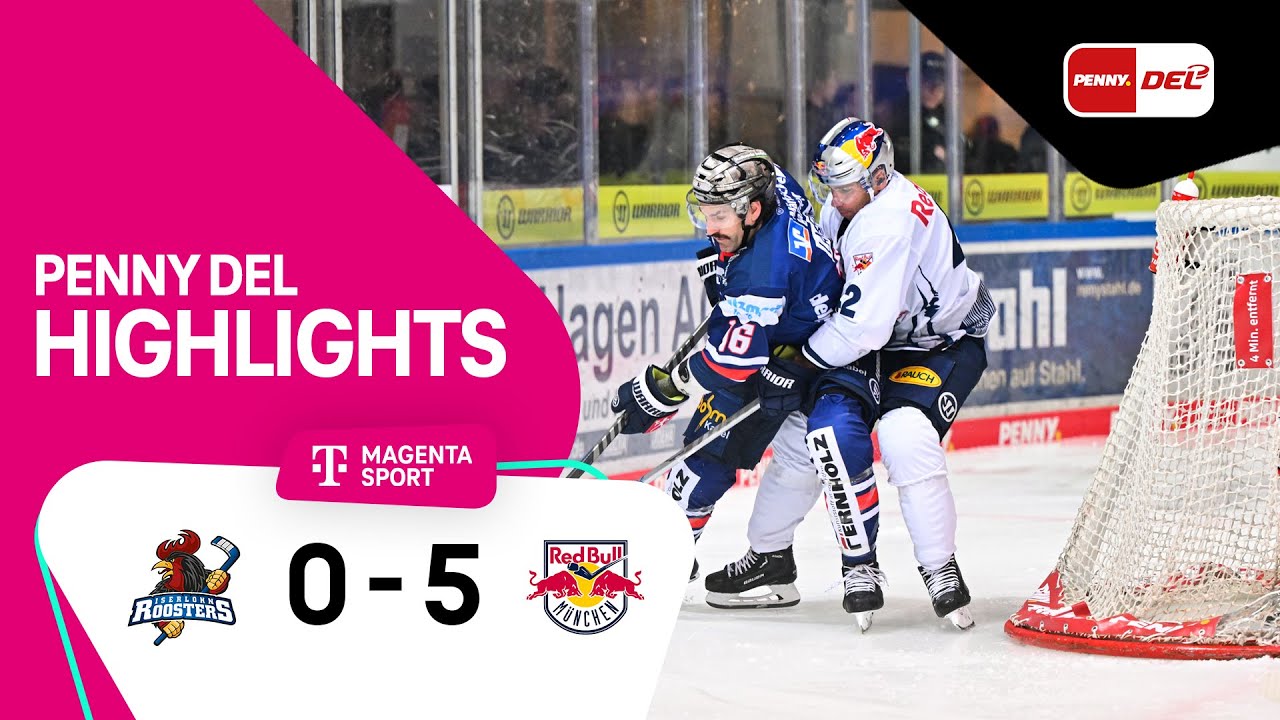 Iserlohn Roosters - EHC Red Bull München Highlights PENNY DEL 22/23