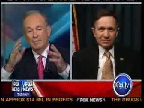 Dennis Kucinich Goes on The O'Reilly Factor