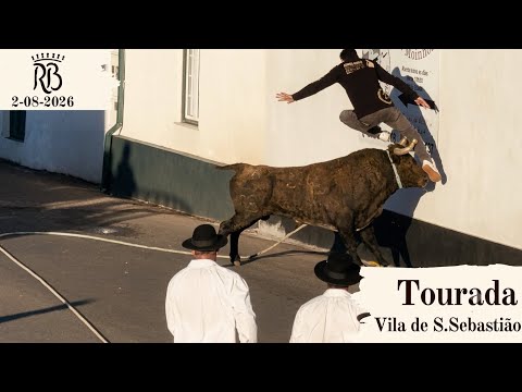 Tourada à corda no Largo da Fonte São Sebastião, São Sebastião, 2 de agosto de 2026
